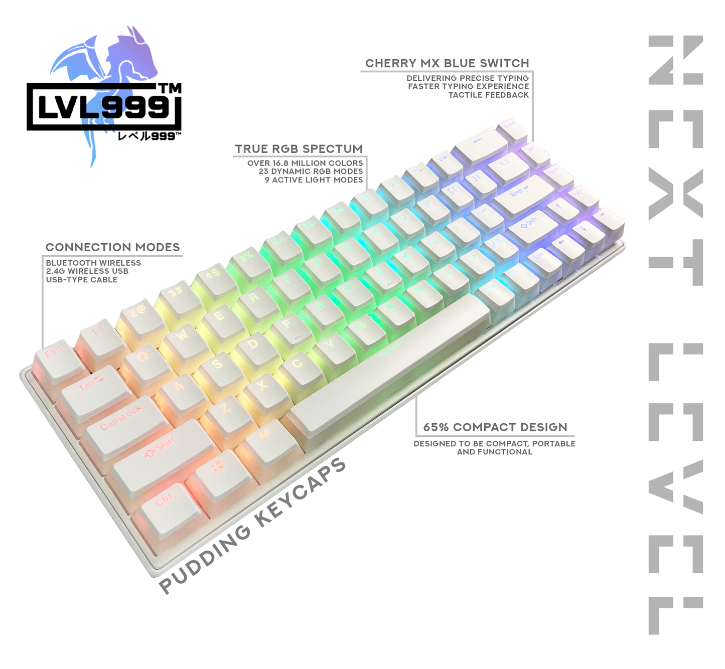 M68 Keyboard 65%- Sakura Pudding